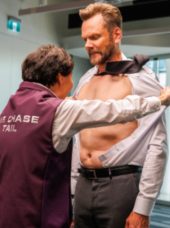 Ken Jeong pulls off Joel McHale's shirt on Animal Control