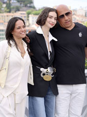 Michelle Rodriguez, Meadow Walker, Vin Diesel at Cannes