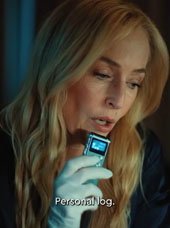 Gillian Anderson in the X-Files Lego commercial