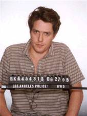 Hugh Grant's 1995 mugshot