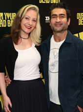 Kumail Nanjiani and his wife Emily V. Gordon