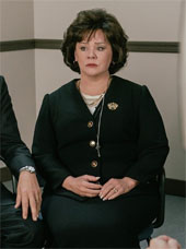 Melissa McCarthy in character as Patsy Ramsey