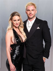 Nicholas Hoult and his wife at the VF Oscar Party
