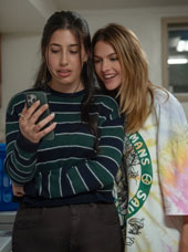Sadie Sandler as Devon and Chloe East as Celeste in Roommates