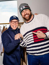 Travis Kelce and Tommy Hilfiger