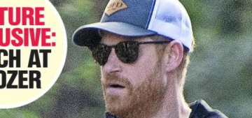 Prince Harry & Meghan were photographed at a Cotswolds pub, having lunch