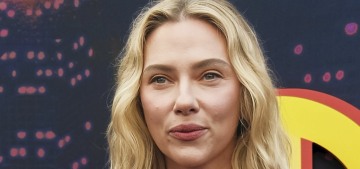 Scarlett Johansson wore a red Hermès as ‘The Exorcist: Martyrs’ trailer came out