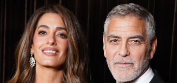 Amal Clooney wore a gold Gucci dress for the Albie Awards in London