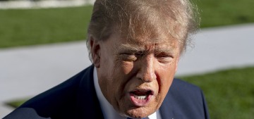 A heckler told Donald Trump exactly where he can stick his tacky ballroom