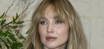 Jennifer Lawrence looked unrecognizable as she hyped her new haircare line