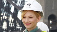 Cate Blanchett can even make a hard hat look fabulous