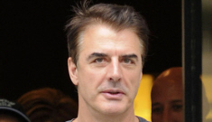 Is Chris Noth cheating on his baby-mama/fiancé? (update: probably not)