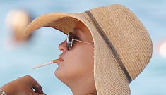 Is Kate Hudson a vacation smoker or just a regular smoker?