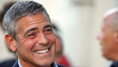 George Clooney is out & about in Italy without   Elisabetta Canalis