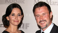 David Arquette and Courtney Cox fighting over whether Friends cast will be on show
