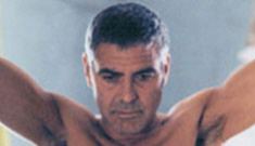 George Clooney poses shirtless for W Mag to promote ‘The American’