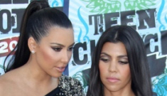ITW: Kourtney Kardashian makes fun of Kim’s curves, cellulite