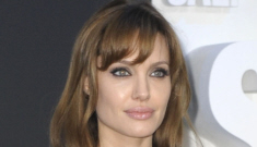 Angelina Jolie’s black halter sack for the Berlin ‘Salt’ premiere