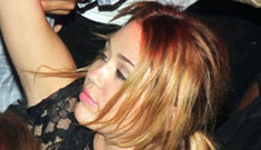 Miley Cyrus, still 17, and Ashley Greene go clubbing together in Paris