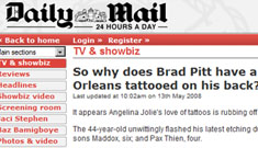 Daily Mail completely rips off our story on Brad Pitt’s new tattoo