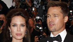 Angelina Jolie wears mumu and fussy hair to premiere of “The Changeling”