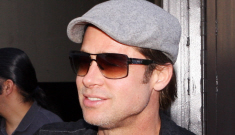 Brad Pitt & Zahara have a daddy-daughter outing at an American Girl store