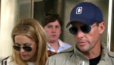 Kate Hudson and Lance Armstrong photographed leaving hotel together