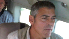 George Clooney travels to Sudan with Ann Curry