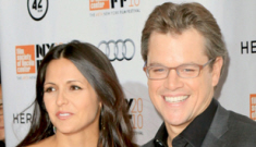 Matt Damon & his very pregnant wife Lucy look hot at ‘Hereafter’ premiere