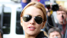 Lindsay Lohan leaves rehab for a movie outing, spends time with her dad