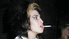 Amy Winehouse is released from hospital and smoking
