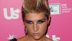 Ke$ha is a Mohawked hot mess at the trashy Us Weekly event