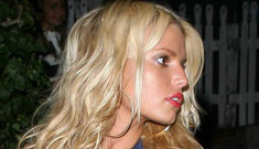 Jessica Simpson in a see through top