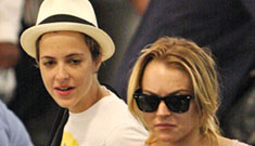 Lindsay Lohan meets Samantha Ronson’s family in Miami