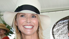 Christie Brinkley runs into her ex at an event and heads for the door
