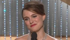 Natalie Portman’s Globes acceptance speech: over the top or sweet?