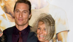 Matthew McConaughey’s mom says his dad died while they were having sex