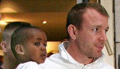 Guy Ritchie hits the pub with sons Rocco & David while Madonna is away