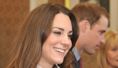 Kate Middleton wears Burberry, flips pancakes during visit to Belfast