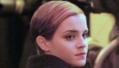 Emma Watson in Paris, shooting her Lancome ads: cute or not so much?