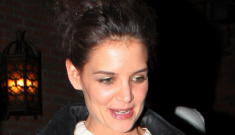 Katie Holmes should rethink the latex leggings, right?