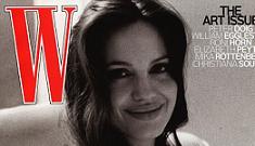 Angelina Jolie breastfeeding on the cover of W Magazine
