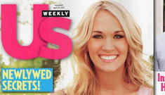 Carrie Underwood’s home life in US Weekly – she watches  TV and reads the bible