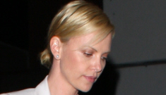 Charlize Theron’s leather pants & sour face: cute or fug?