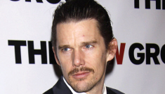 Ethan Hawke knocked up his nanny-wife again, he’ll be a father for the fourth time