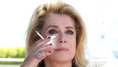 Catherine Deneuve lights up a cigarette at a Cannes photocall – nasty or her prerogative?