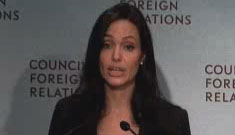 Angelina Jolie speaks at symposium on International Law and Justice