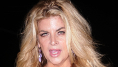 Kirstie Alley in an odd yellow gown: how did this fug thing even get made?