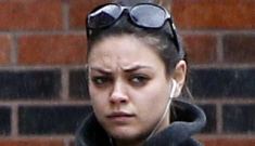 Is Mila Kunis trying to get out of her Marine Corps Ball date?