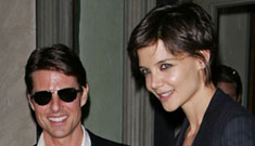 Katie Holmes and Tom Cruise step out in matching suits (update: more photos)
